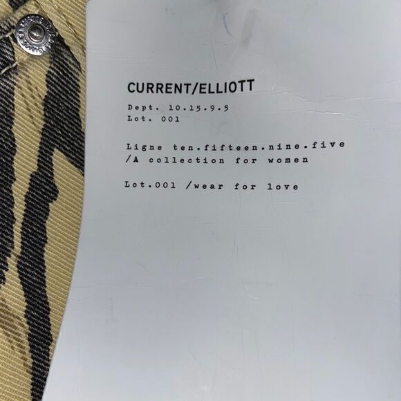 Current Elliot The Ruby Crop Zebra Print Jean sz 23‎ - Picture 9 of 11